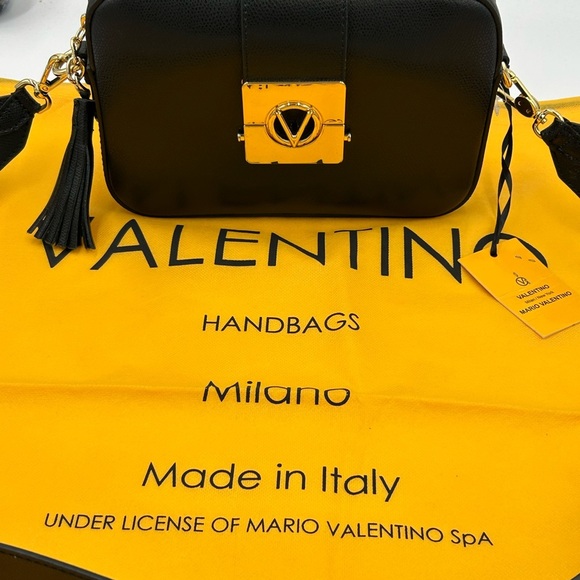 Women's Valentino by Mario Babette bonbon Leather Crossbody bag made in Italy - Picture 2 of 16